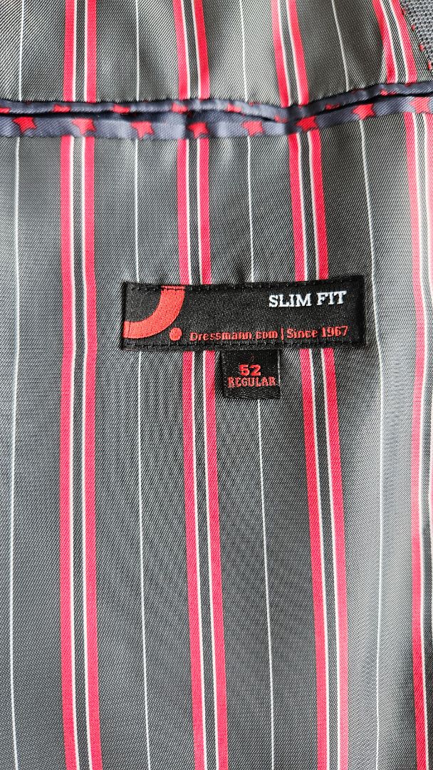 Grár blazer Slim fit, 52, Dressman