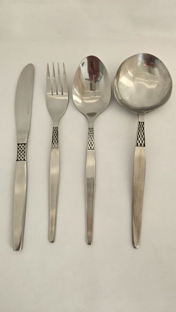 Vintage cutlery set stainless steel