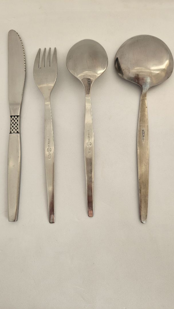 Vintage cutlery set stainless steel
