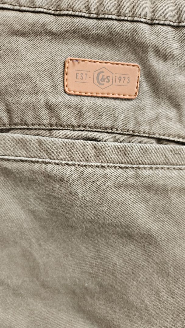 Cotton & Silk khaki trousers, EUR 44, Cotton&silk
