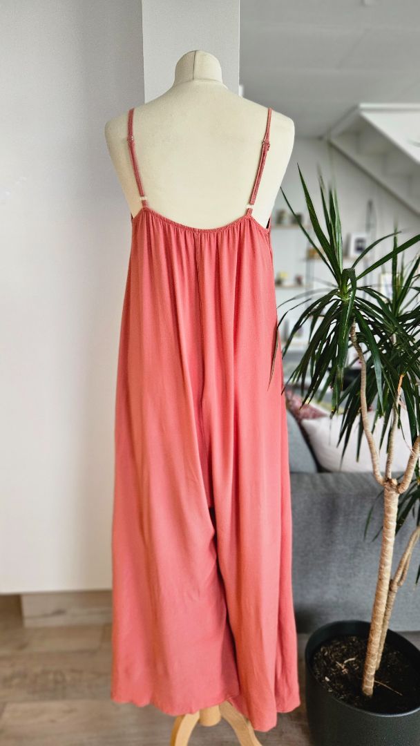 Pink wide jumpsuit, One size