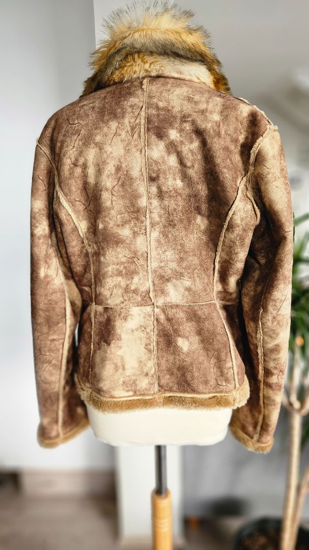 Vintage mocha style jacket, M