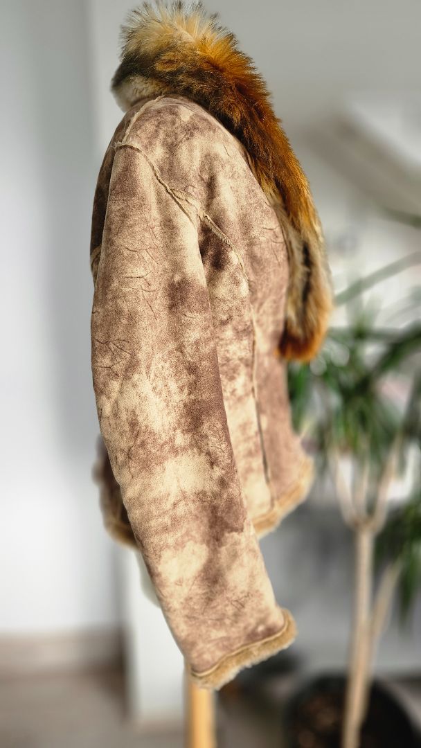 Vintage mocha style jacket, M