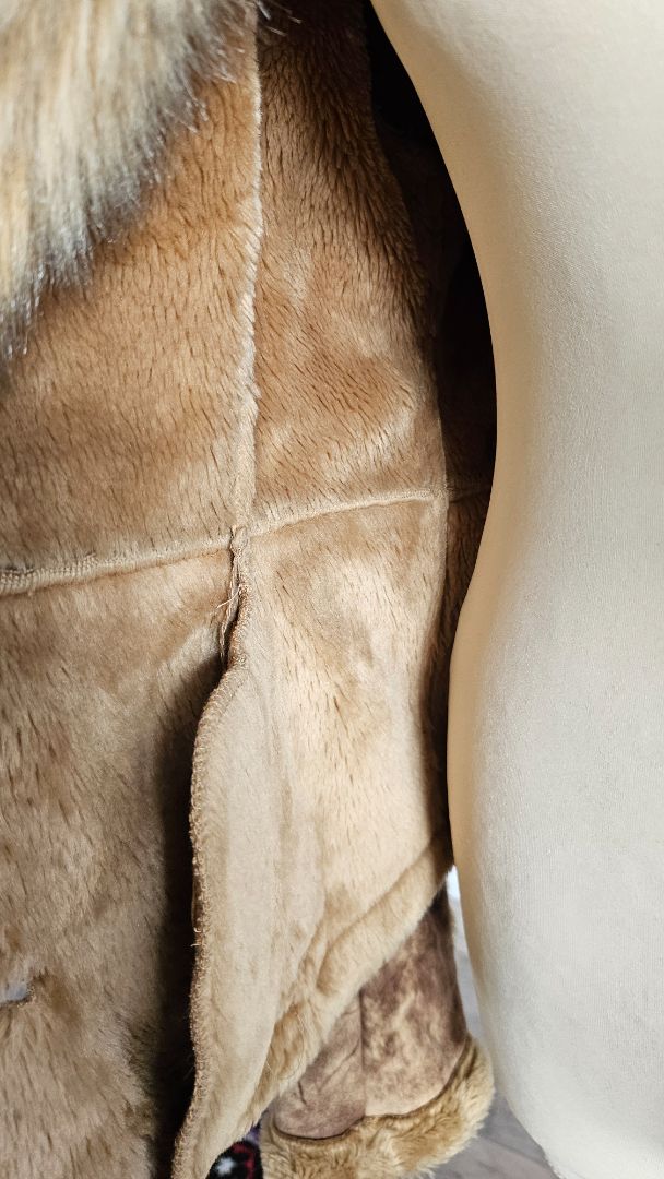 Vintage mocha style jacket, M