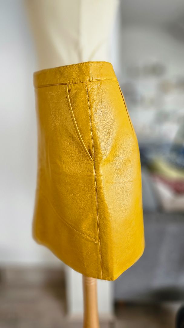 Faux leather skirt, S, Zara