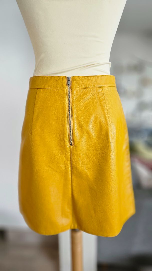 Faux leather skirt, S, Zara
