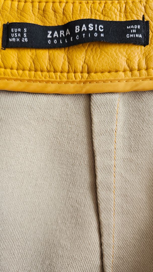 Faux leather skirt, S, Zara