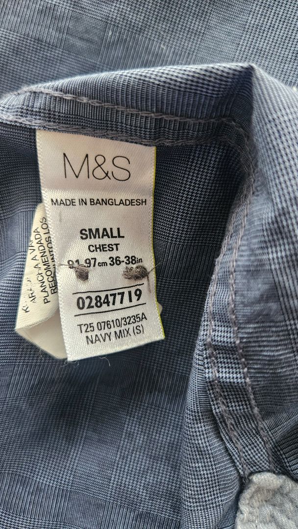 Patterned shirt (cowboy style), S, M&S