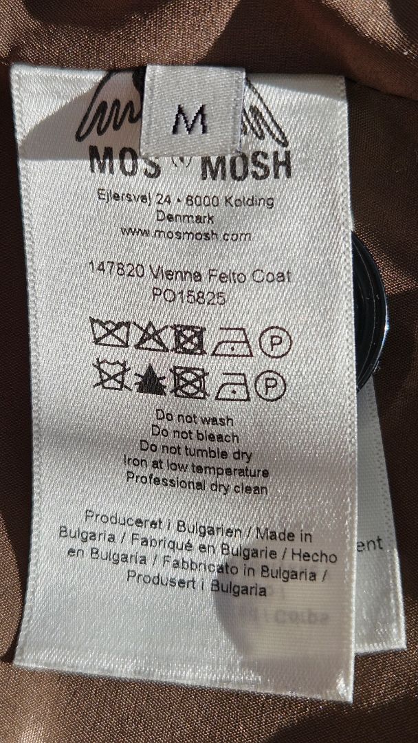 Wool coat, M, Mos Mosh