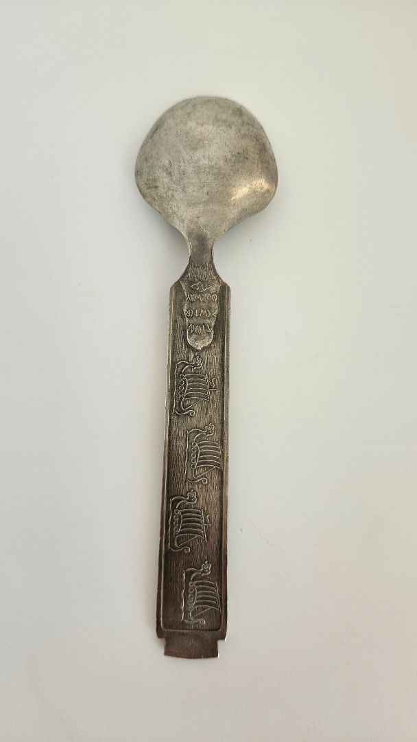 Spoon 15.5 cm (vintage), Konge tin Norwegian pewter
