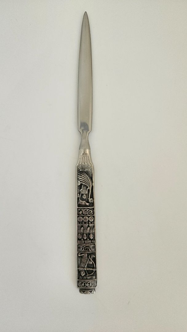 Letter opener, Konge pewter Norwegian pewter