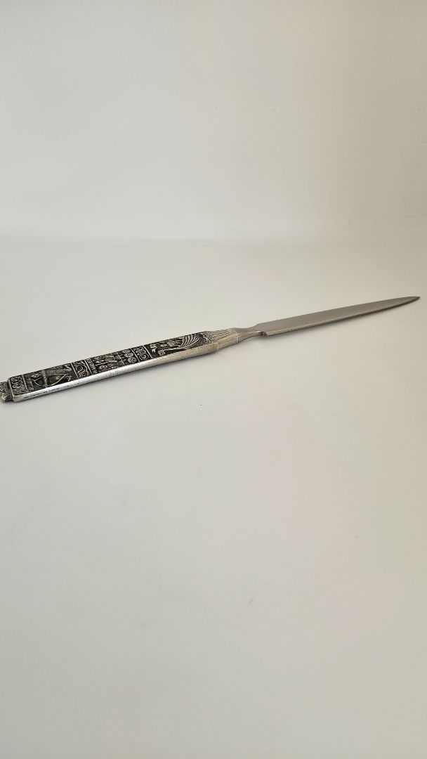 Letter opener, Konge pewter Norwegian pewter