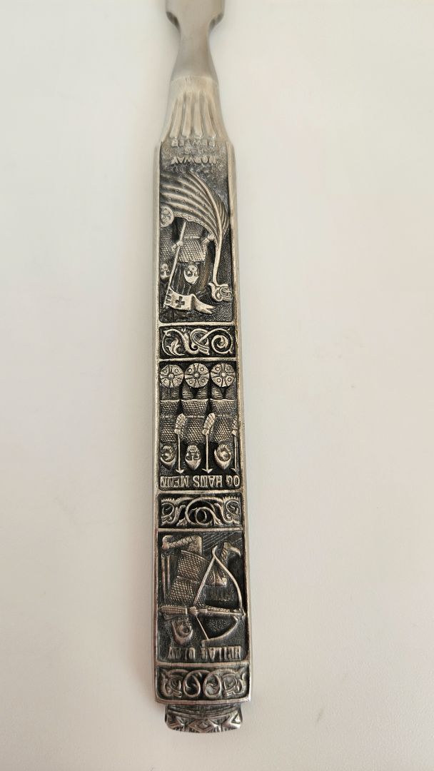 Letter opener, Konge pewter Norwegian pewter