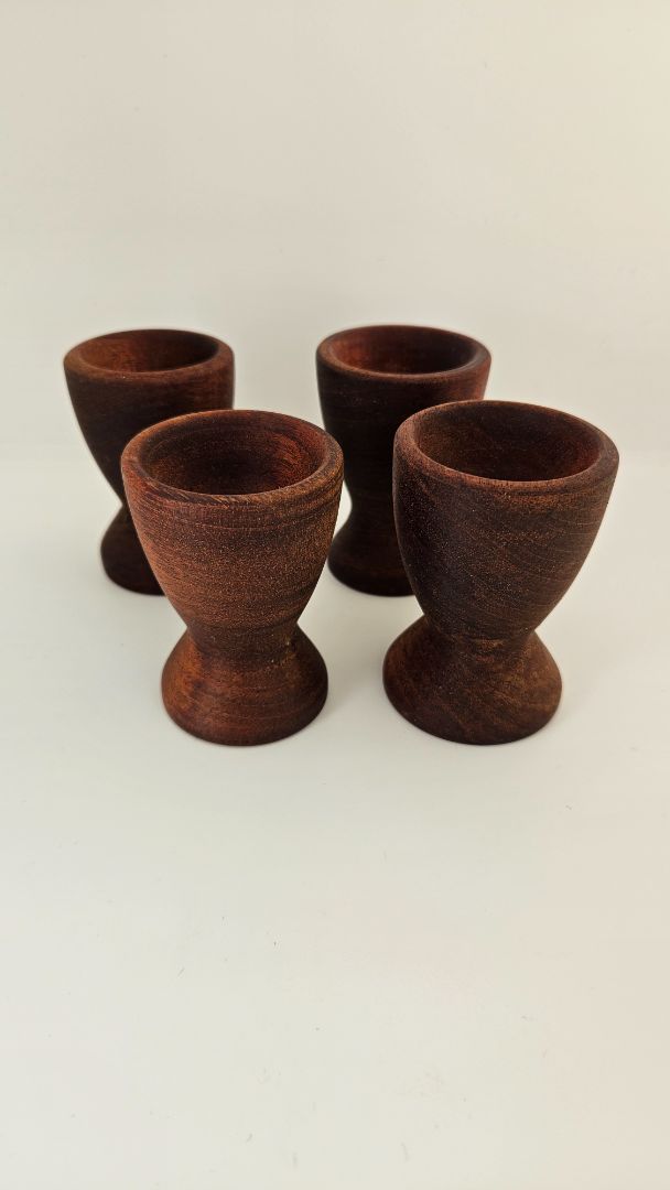 Wooden egg cups