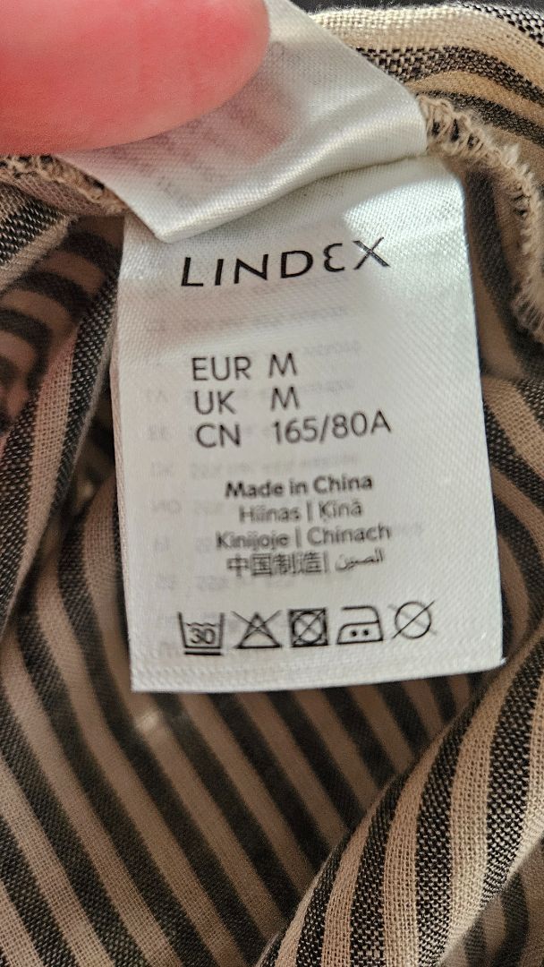 Wrapped linen skirt, M, Lindex