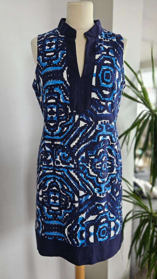 Blue linen dress, EUR 40, Jessica Howard Galler Fl Blue linen dress, EUR 40, Jessica Howard Galler Fl
