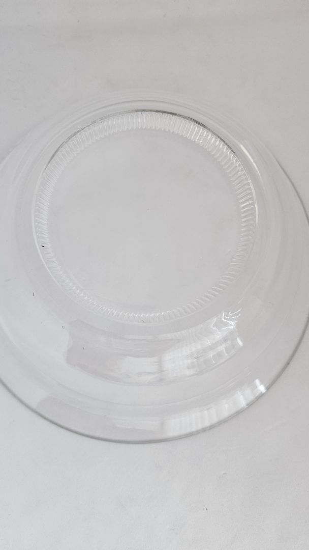 Stór vintage Art Deco glerskál (23 cm)