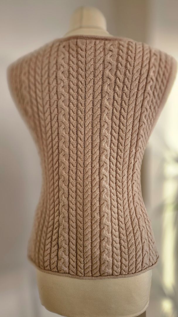 Knitted vest, L, Zara
