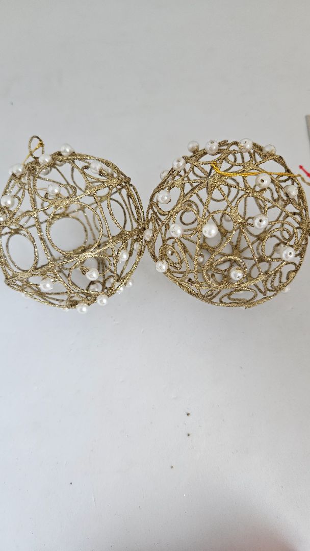 Jólakúla með perlum