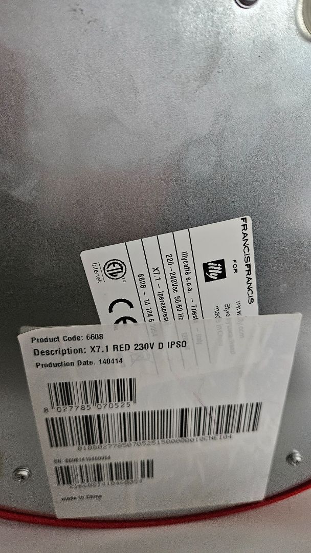 Illi espresso vél, Illy