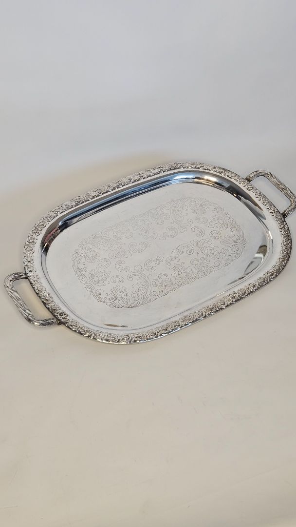 Vintage tray - silver plated
