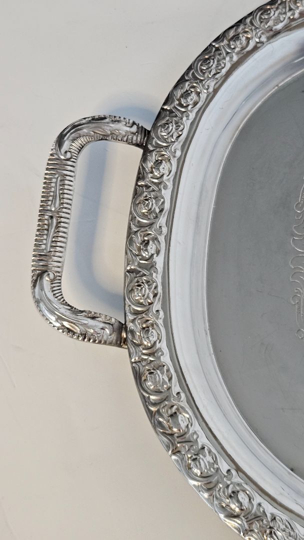 Vintage tray - silver plated