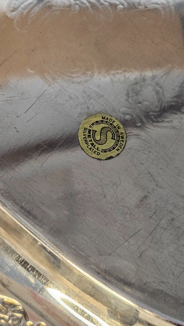 Vintage tray - silver plated