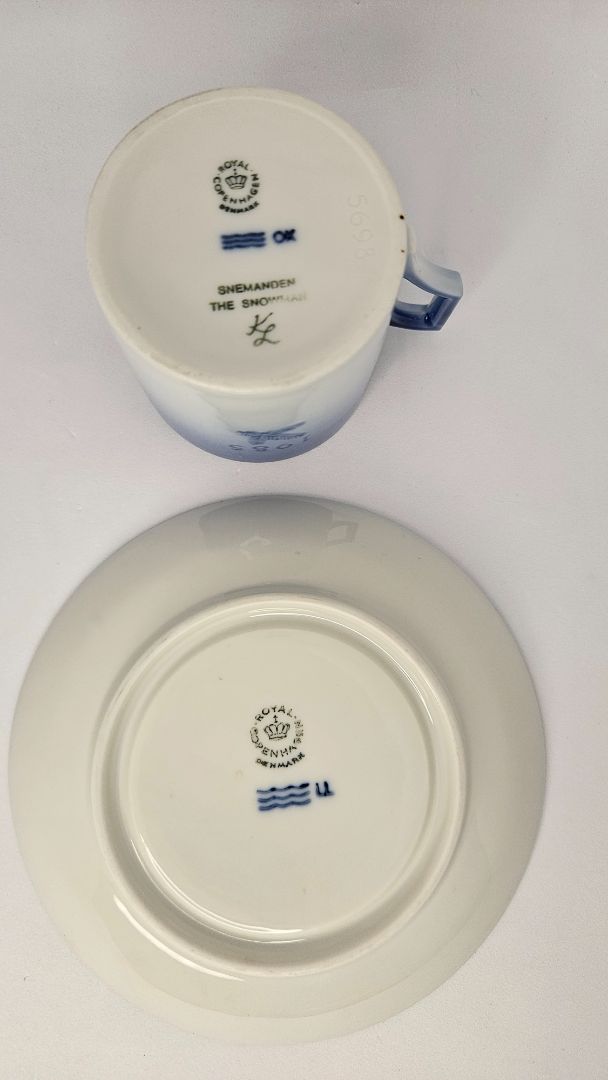 Cup & saucer 1985 (collector's item), Royal Copenhagen