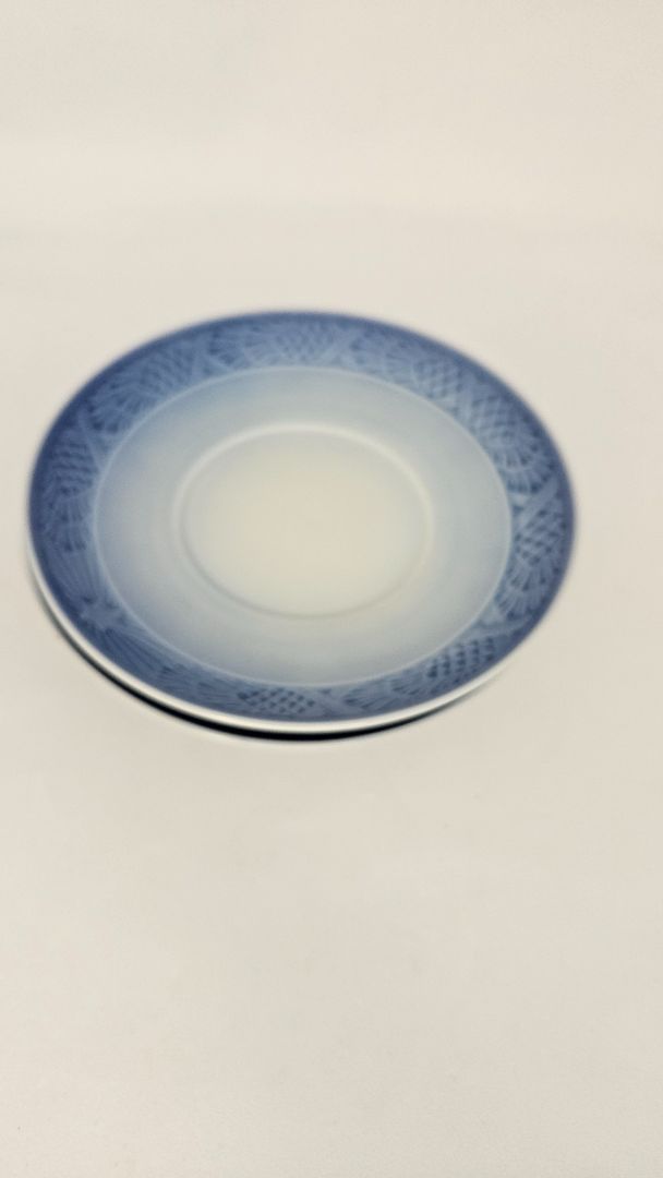 Christmas set single saucers, Royal Copenhagen