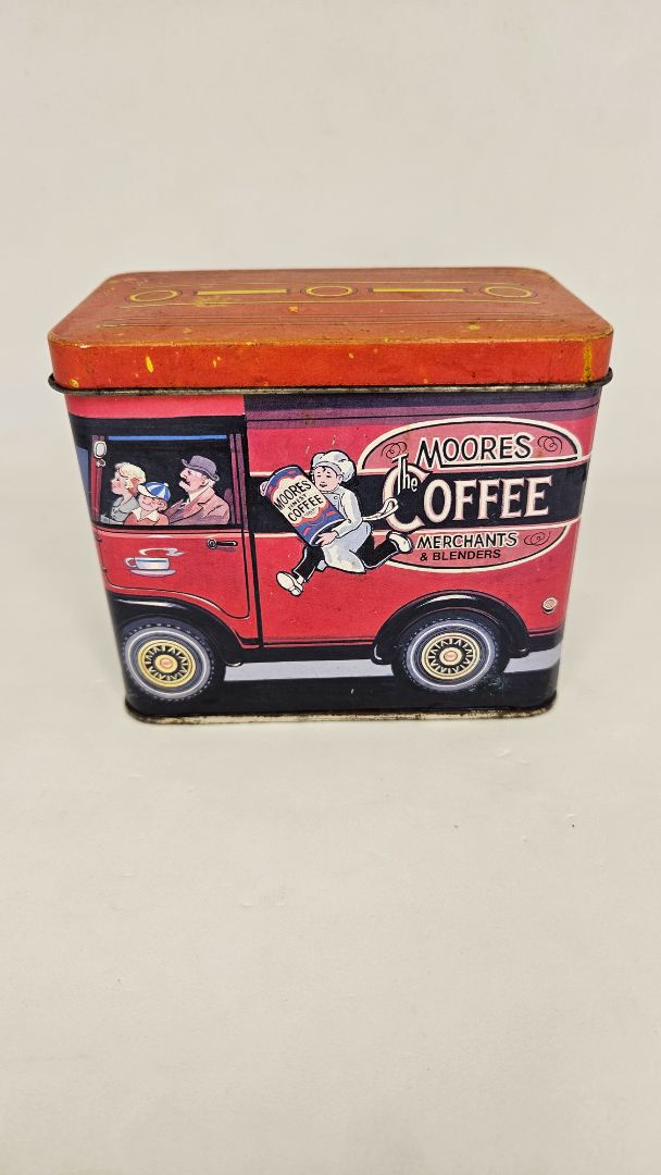 Vintage aluminum can The Moores Coffee (1991), The Silver Crane Company