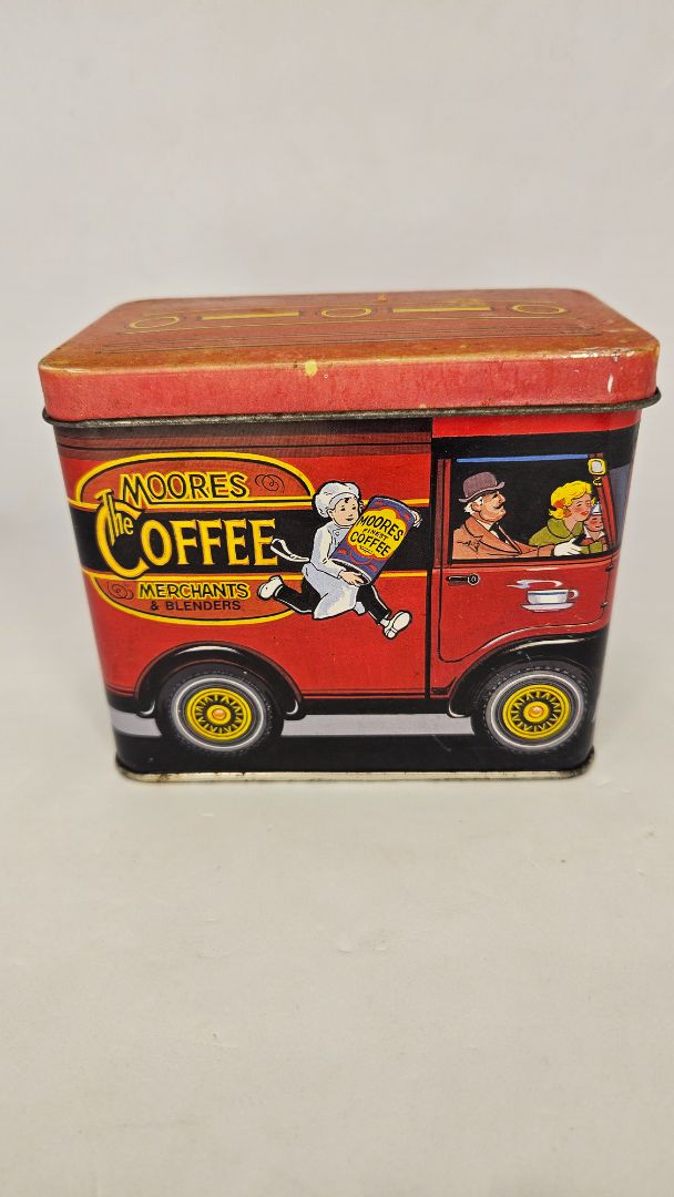Vintage aluminum can The Moores Coffee (1991), The Silver Crane Company