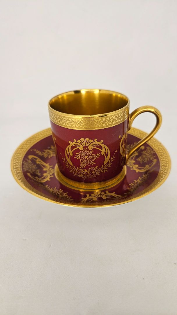 Vintage tea / espresso cup with saucer, Henrich Co Bavaria art Germany