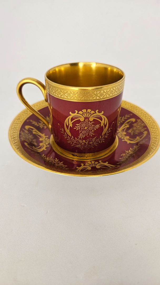 Vintage tea / espresso cup with saucer, Henrich Co Bavaria art Germany