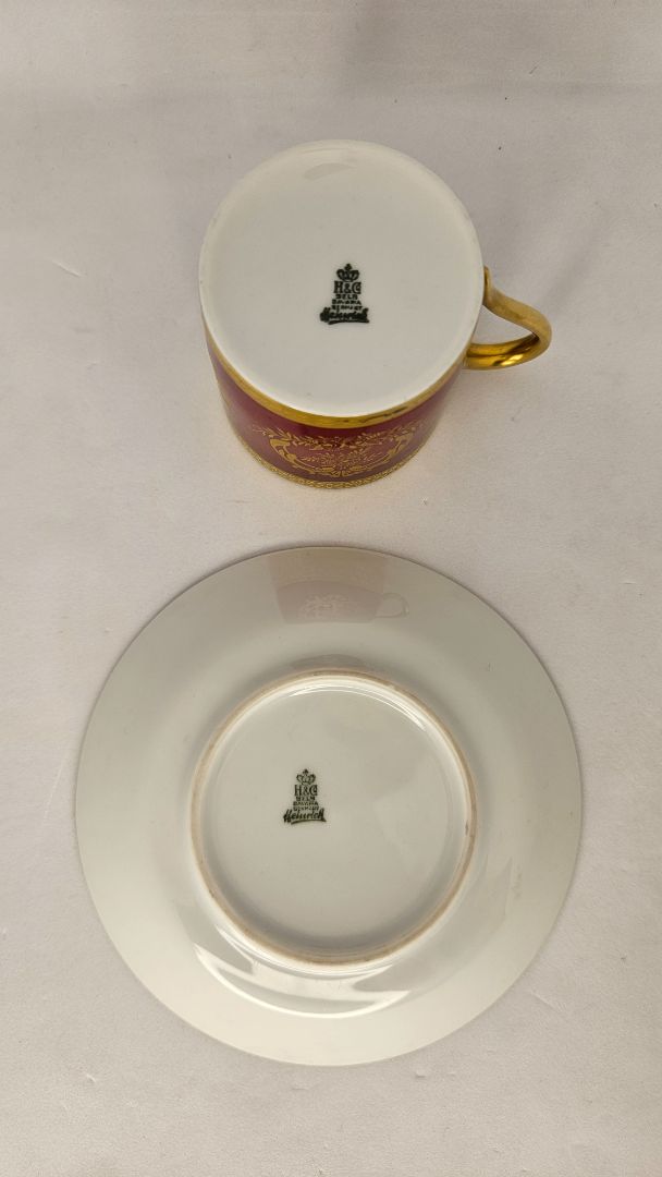 Vintage tea / espresso cup with saucer, Henrich Co Bavaria art Germany