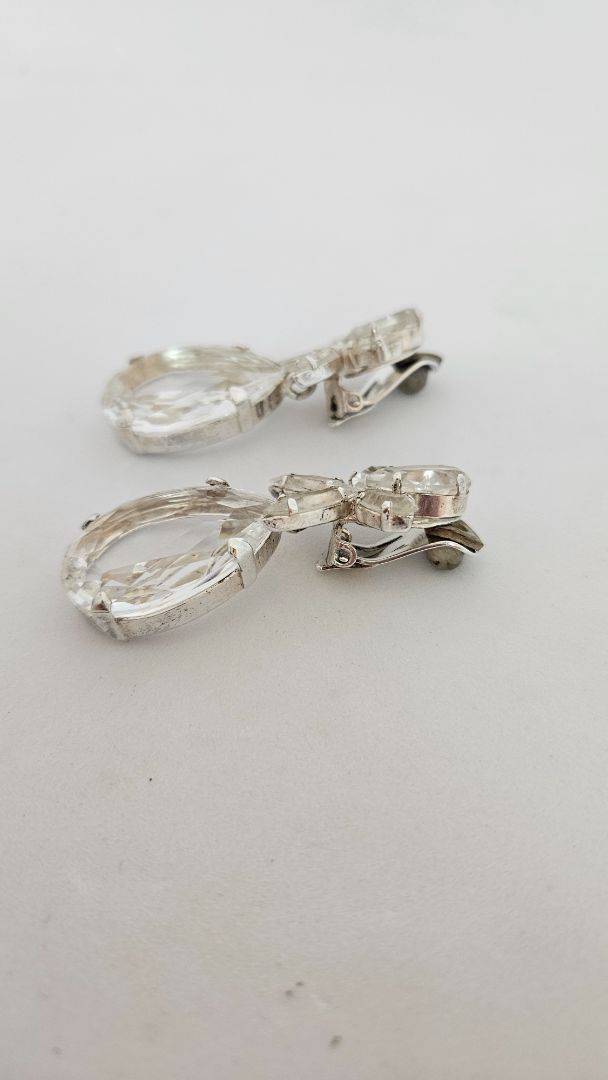 Earrings - late crystal drops (vintage), Philippe Ferrandis