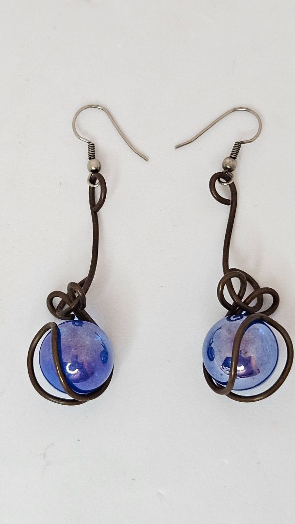 Earrings, Copper