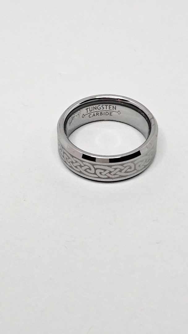 Celtic Ring, 8, Tungsten Carbide