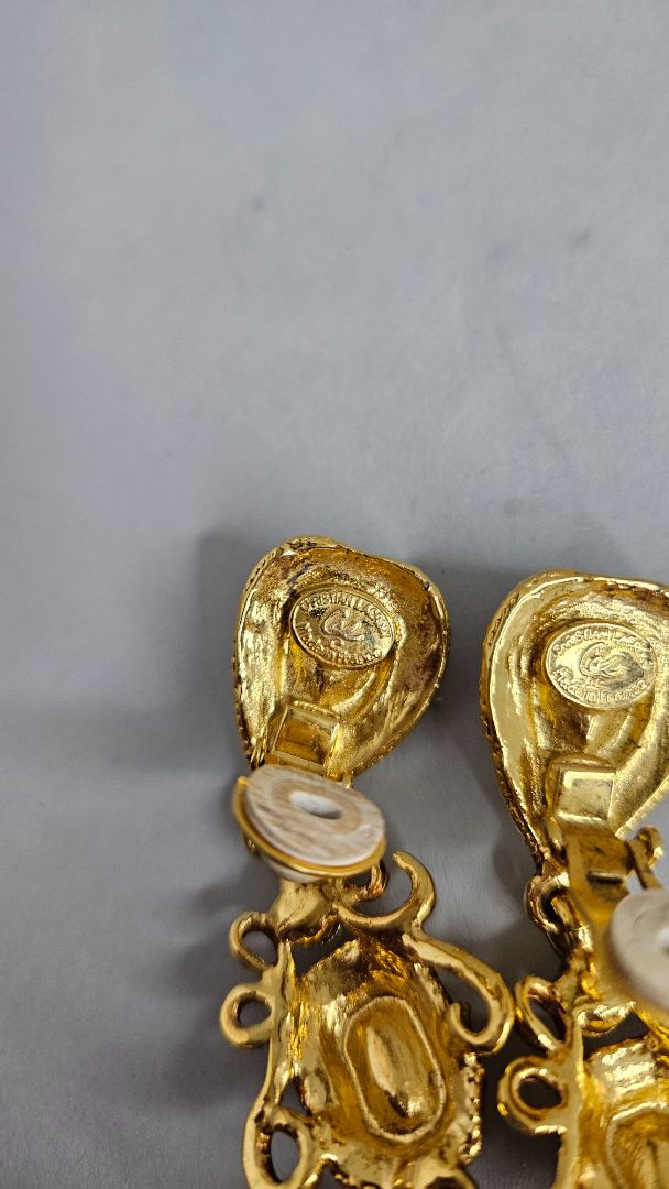 Hanging earrings (Vintage 1980s), Christian Lacroix
