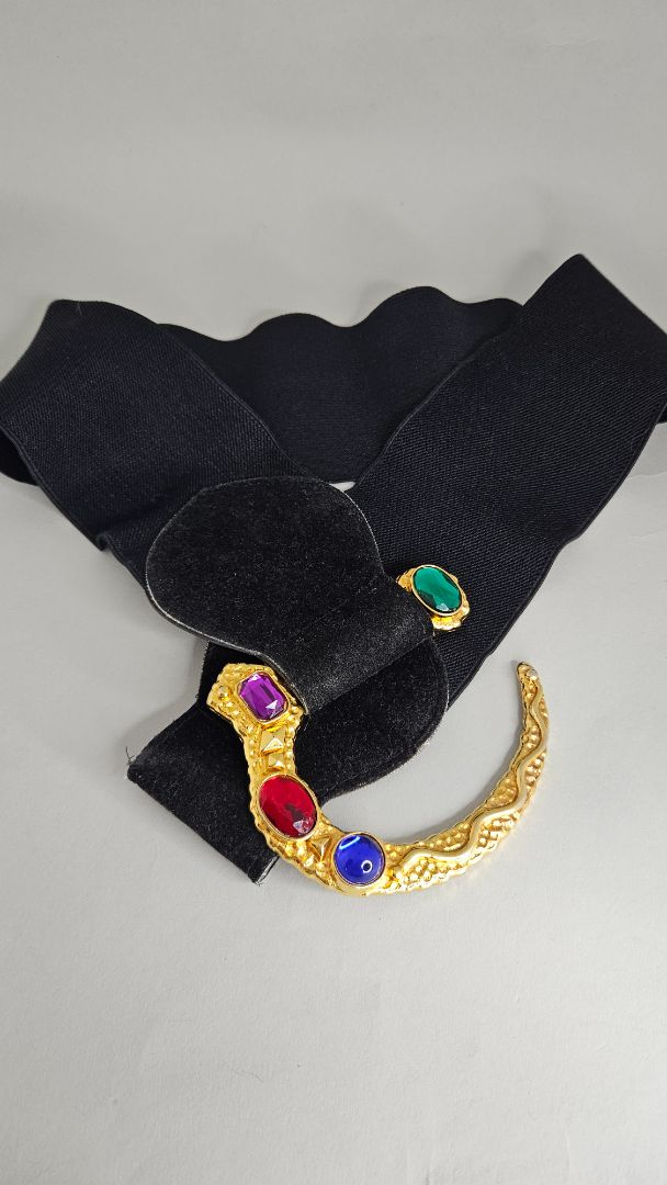 Belt (elastic) with buckle, One size