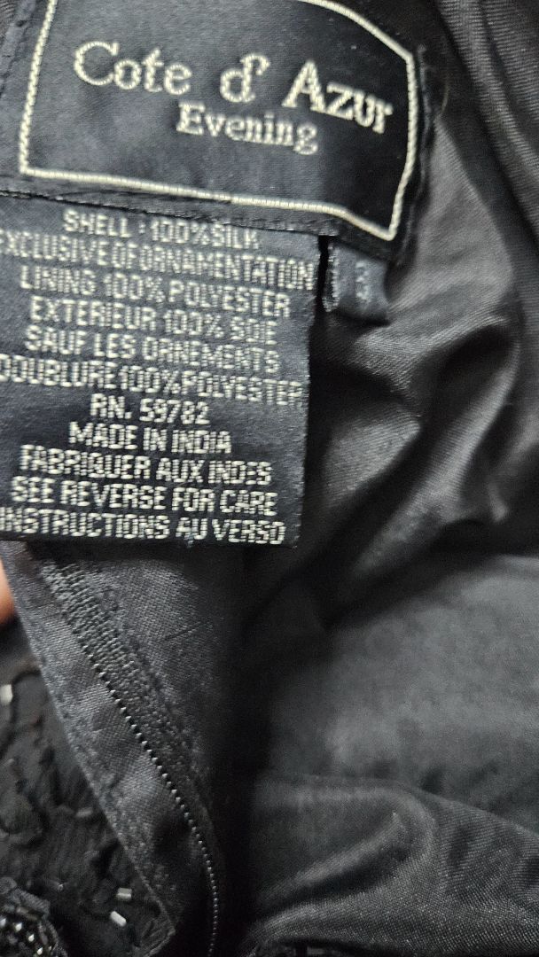 Silki blússa (Vintage 80s), S, Cote d´Azur Evening