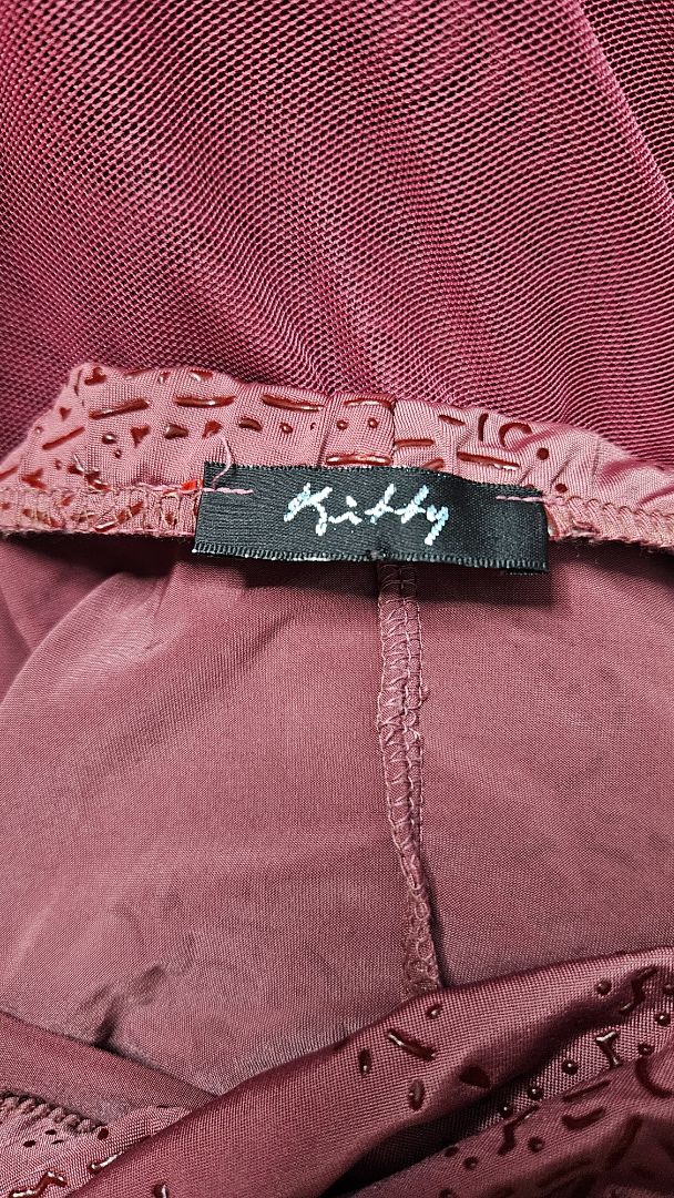 Síður kjóll, S-M, Kitty