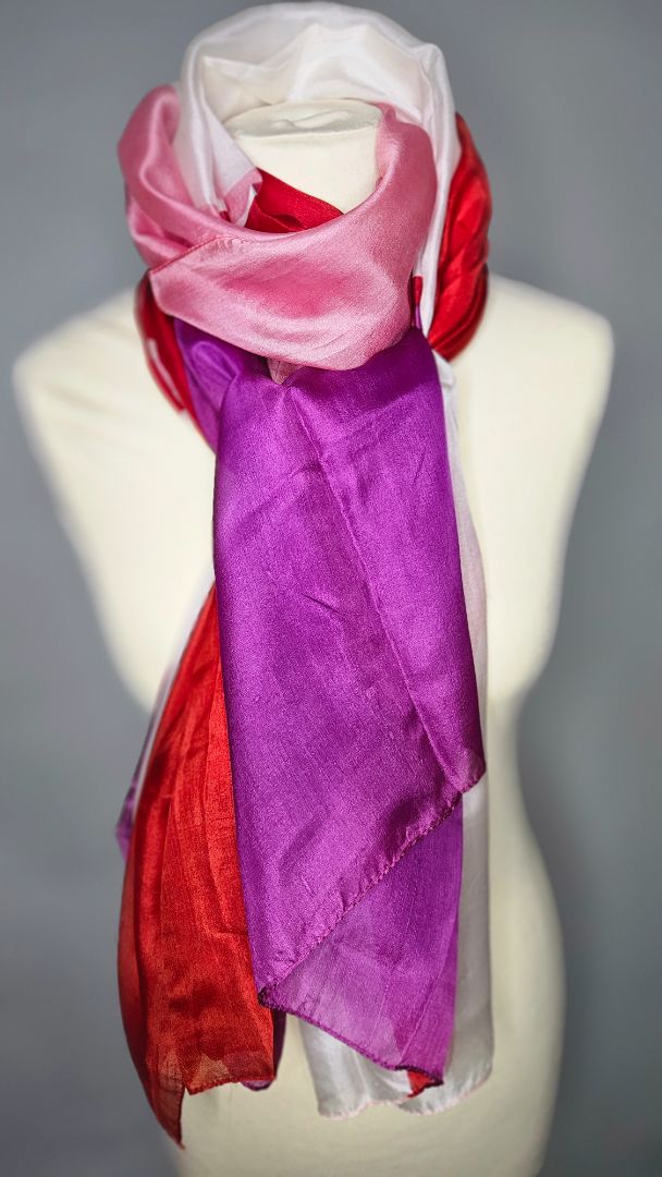 100% silk scarf