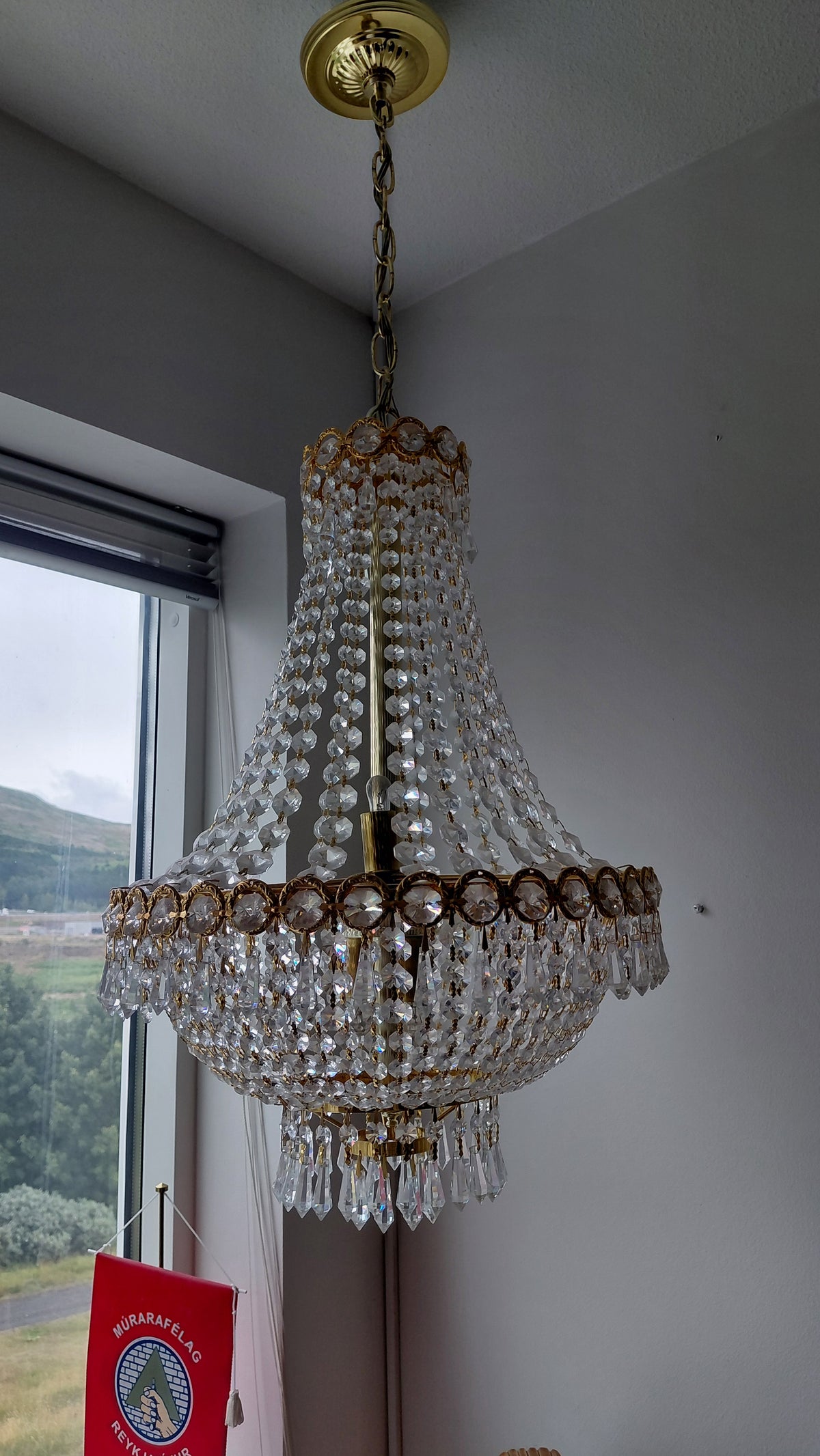 Kristal loftljós, Vintage