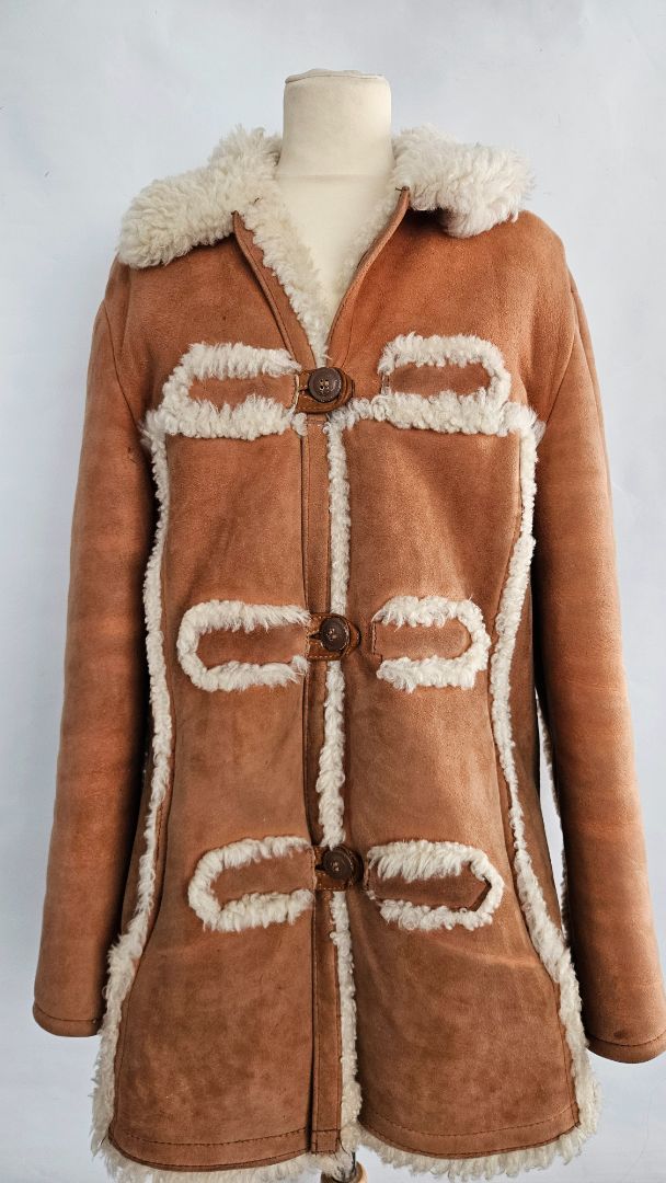 Vintage mokka jakki, M, Fataverksmiðjan Hekla