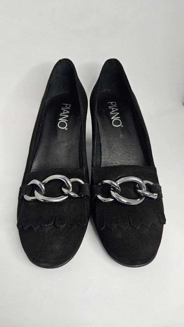 Suede heel shoes (5 cm), EUR 40, Piano