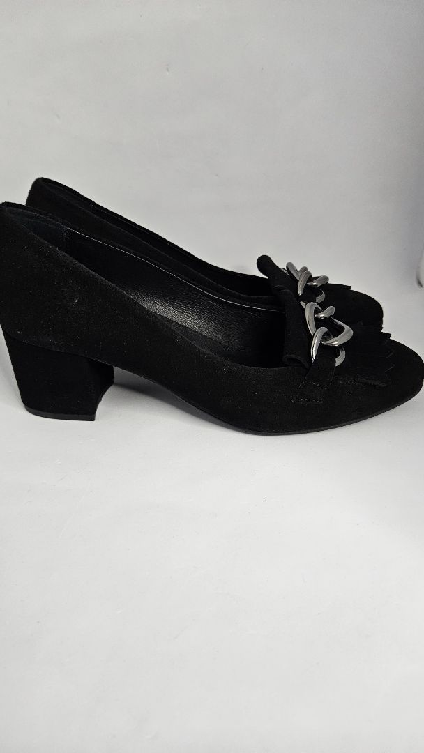 Suede heel shoes (5 cm), EUR 40, Piano