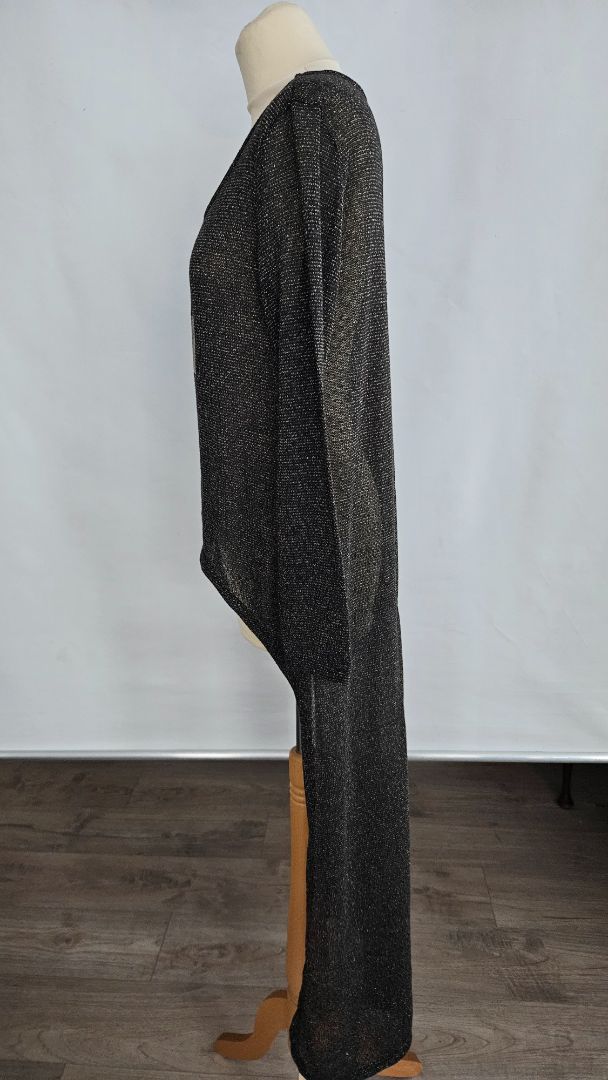 Sweater long at the back (vintage), L, Hot Choco