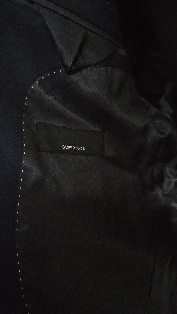 Navy wool blazer (unworn), 54, Finucci