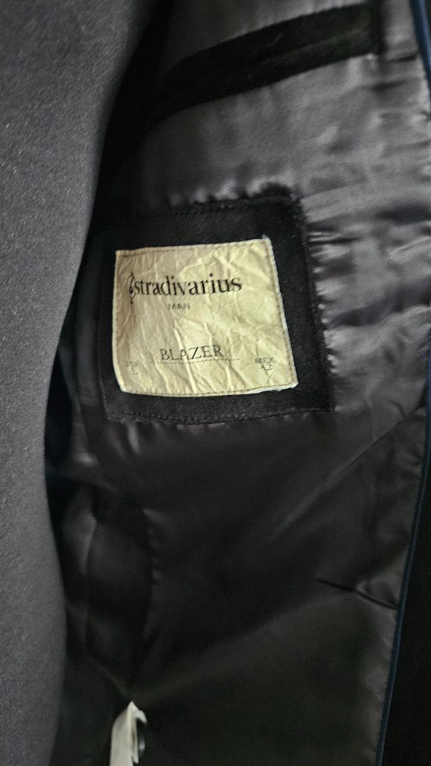 Royal velvet blazer, L, Stradivarius