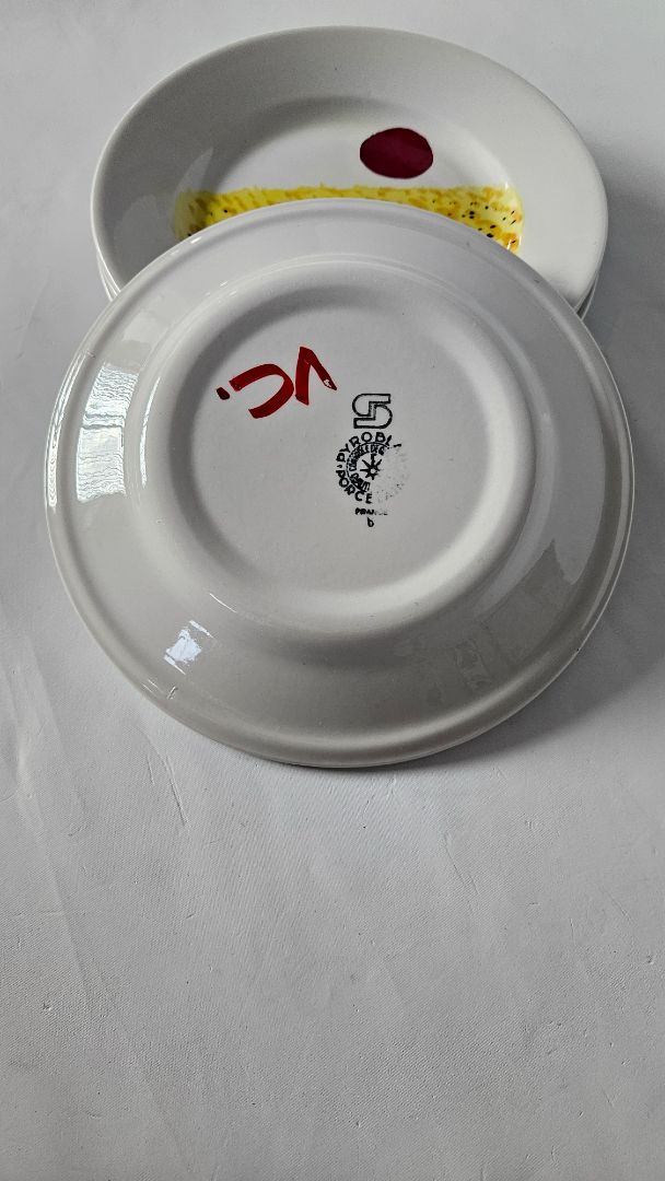 Hand-painted plates, Pyroblan Porcelain